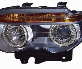 FARO DX 2H7 C/MOTORINO ELETTRICO PARABOLA NERA PER BMW S7 E65/E66 01/2001> [OE 63128379682]