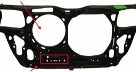 OSSATURA ANTERIORE PER VW PASSAT C/ARIA CONDIZIONATA TDI 11/1996>09/2000 [OE 3B0805594E]