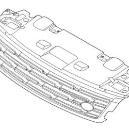 GRIGLIA RADIATORE NERA LUCIDA PER RANGE ROVER  SPORT 04/2022> OE LR168420