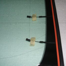 PARABREZZA INCAPSULATO VERDE C/FASCIA GRIGIA+SENSORE  4PIN PER PORSCHE CAYMAN-BOXTER 2005>