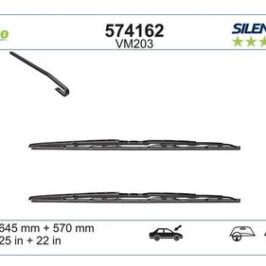 VM203 KIT SPAZZOLE TERGI SILENCIO PERFORMANCE (MM 645+570)