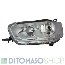 FARO SINISTRO H7-H1 CROMATO ELETTRICO PER CITROEN C-ELYSEE 01/2013> OE 96751404480