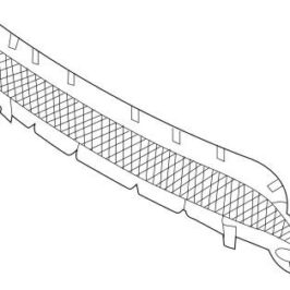 GRIGLIA  PARAURTI ANTERIORE C/ONTROLLO ADATTIVO PER RANGE ROVER EVOQUE R-DINAMIC 01/2019> OE LR128226