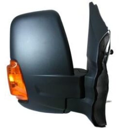 RETROVISORE DX MANUALE BRACCIO CORTO C/FANALINO ARANCIO PER FORD TRANSIT 01/2013>