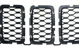 KIT INSERTI NERI 7 PEZZI GRIGLIA RADIATORE  PER JEEP GRAND CHEROKEE 04/2016> [OE 68317863AA]