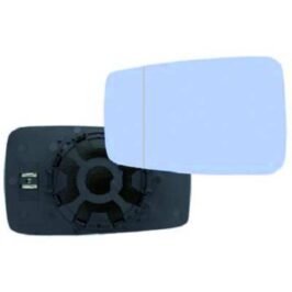 VETRO SPECCHIO SX AZZURRATO C/PIASTRA TERMICO ASF PER AUDI 80/90 09/1986>