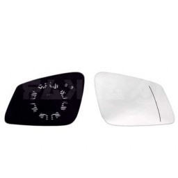 VETRO SPECCHIO DX CROMATO C/PIASTRA TERMICO ASF PER BMW S1 F20 2011>--S2 F22/F23 2013>-S3 F30/F31 2011>-S3 F34 GT 2012>S5 F10 2010>-S4 F33 2014>