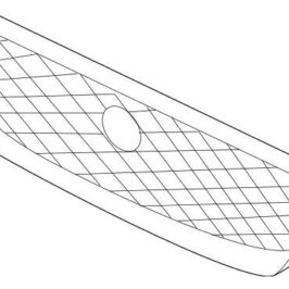 GRIGLIA RADIATORE NERA C/CORNICE CROMATA PER JAGUAR XF 10/2020> OE T2H45331
