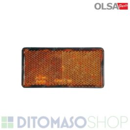 CATADIOTTRO POSTERIORE DESTRO-SINISTRO 51X103mm ADESIVO ARANCIO -OLSA