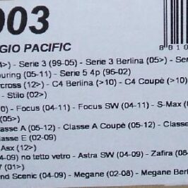 KIT ATTACCHI PER BARRE TETTO PACIFIC - G3