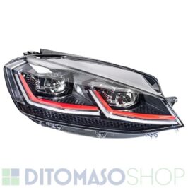 FARO DESTRO FULL LED FBL C/CORNICE DRL ROSSA PER VW GOLF 7 GTI 11/2016> OE 5G1941060A
