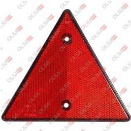 CATADIOTTRO TRIANGOLARE ROSSO 2 FORI - INTERASSE 85 mm