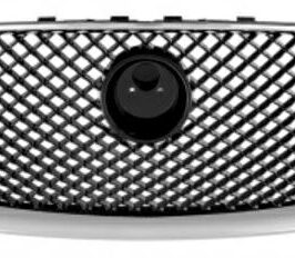 GRIGLIA RADIATORE NERA LUCIDA C/CORNICE CROMATA PER JAGUAR XF 01/2009> OE C2Z14892