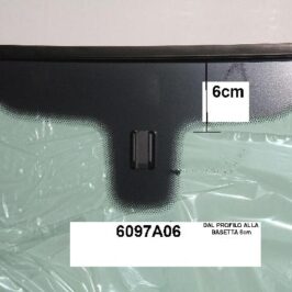 PARABREZZA INCAPSULATO VERDE C/FINESTRELLA+BASETTA A 6cm PER OPEL ASTRA H 06/2004-12/2009