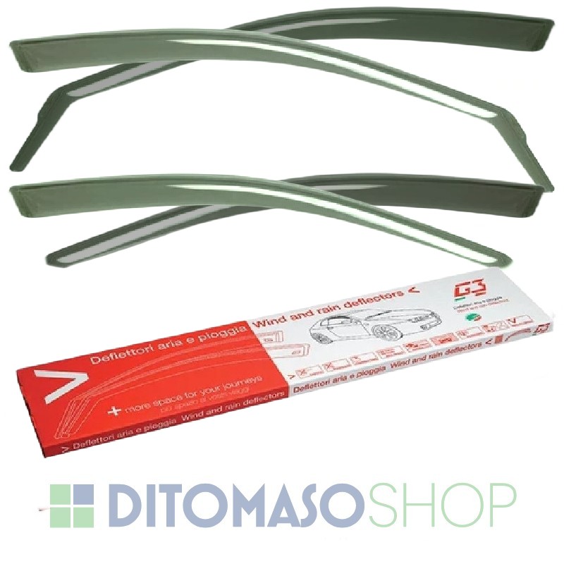 COPPIA DEFLETTORI ARIA PORTE ANTERIORI PER VOLVO V40 2012>