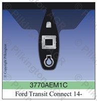 PARABREZZA INCAPSULATO VERDE ACUSTICO RISCALDATO C/SENSORE+EMERGENCY SYSTEM PER FORD CONNECT 01/2013> OE 2055315