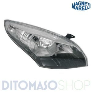 FARO DX 2H7 C/MOTORINO ELETTRICO CROMATO/NERO PER RENAULT MEGANE 01/2012>12/2013  MARELLI [OE 260105680R]