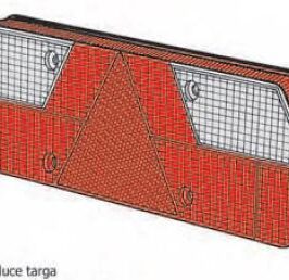 LENTE FANALE POSTERIORE SX UNIVERSALE PER RIMORCHI