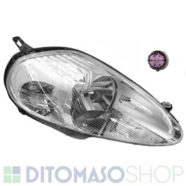 FARO DESTRO H4 CROMATO C/MOTORINO PER FIAT GRANDE PUNTO 06/2008> OE 51840989