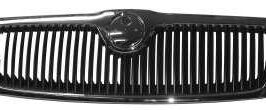 GRIGLIA RADIATORE CROMATA/NERA PER SKODA OCTAVIA 04/2004>09/2008 - TUV [OE 1Z0853668B41]