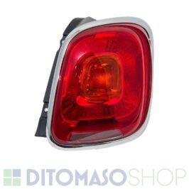 FANALE POSTERIORE DESTRO C/CORNICE SATINATA PER FIAT 500 X 10/2014> OE 52022739