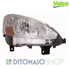 FARO DESTRO H4 CROMATO C/MOTORINO PER PEUGEOT PARTNER-RANCH 01/2013> VALEO OE 9677202380