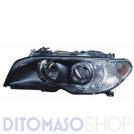 FARO SINISTRO 2H7 ELETTRICO NERO C/FANALINO BIANCO PER BMW S3 E46 04/2003> COUPE'-CABRIO OE 63127165890