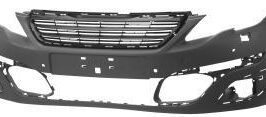 PARAURTI ANTERIORE PRIMERIZZATO C/LAVAFARI+4 SENSORI PER PEUGEOT 308 01/2013>03/2017 TUV [OE 1610742380]