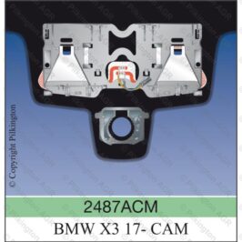PARABREZZA VERDE ACUSTICO SENSORE+CAMERA+DISPLAY+VIN PER BMW X3 G01 01/2017> OE 51317409376