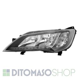 FARO SINISTRO 2H7 C/DRL A LED CORNICE NERA PER PEUGEOT BOXER 01/2014> OE 1612041480