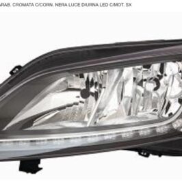 FARO SX 2H7 C/DRL A LED CORNICE NERA PER PEUGEOT BOXER 01/2014> [OE 1612041480]