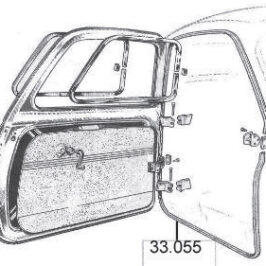 GUARNIZIONE PORTA DX/SX PER FIAT 500D
