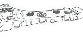 STAFFA PARAURTI ANTERIORE SX PER OPEL MERIVA 05/2010> [OE 1406264]