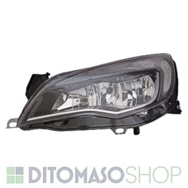 FARO SX 2H7 NERO C/BORDO CROMATO+MOTORINO ELETTRICO DRL PER OPEL ASTRA J 01/2010> [OE 1216728]