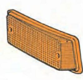 LENTE FANALINO ANTERIORE SX ARANCIO PER FIAT 126