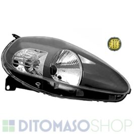 FARO DESTRO H4 NERO C/MOTORINO PER FIAT GRANDE PUNTO 09/2005> OE 51806538