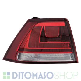 FANALE POSTERIORE SX ESTERNO BIANCO/ROSSO FONDO SCURO PER VW GOLF 7 10/2012> [OE 5G0945096B]