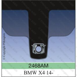 PARABREZZA COATIZZATO FASCIA GRIGIA+SENSORE+VIN PER BMW X4 F26 01/2014> OE 51317337766