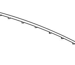 MODANATURA PARAURTI POSTERIORE CROMATA PER JAGUAR XJ 01/2010> OE C2D3572