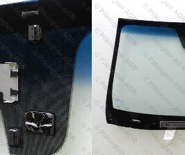 PARABREZZA VERDE RISCALDATO ACUSTICO C/FASCIA+SENSORE+LANE DEPARTURE+FINESTRELLA PER HYUNDAI SANTA FE' 09/2012-