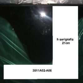 PARABREZZA INCAPSULATO VERDE SERIGRAFIA 21cm PER FIAT 500 07/2007> PILK. OE 51806622