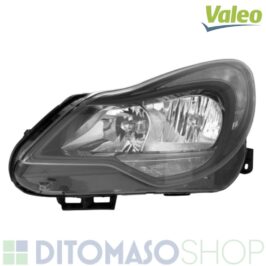 FARO SINISTRO H7-H11 NERO C/MOTORINO PER OPEL CORSA DX 03/2011>12/2013 VALEO OE 1216673