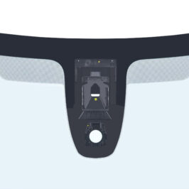 PARABREZZA INCAPSULATO VERDE ACUSTICO SENSORE+CAMERA+VIN PER CITROEN C3 5 PORTE 01/2016> OE 9812886680