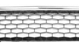 GRIGLIA PARAURTI ANTERIORE C/MODANATURA CROMATA PER LANCIA Y 09/2015> OE 735628852