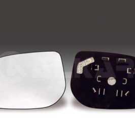 VETRO SPECCHIO TERMICO ASF C/PIASTRA ATTACCO RETTANGOLARE PER TOYOTA YARIS 01/2006>12/2010