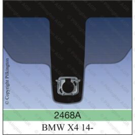 PARABREZZA VERDE FASCIA GRIGIA+VIN PER BMW X4 F26 01/2014> OE 51317337763
