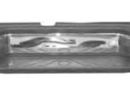 PARAURTI POSTERIORE CROMATO NAVARA 01/2005>02/2010 COMPLETO DI PEDANE+LUCI TARGA [OE 85022ZP60A]