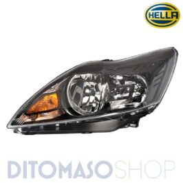 FARO SINISTRO H1-H7 NERO C/MOTORINO PER FORD FOCUS 04/2007> HELLA OE 1521196