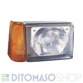 FARO DESTRO ASIMMETRICO H5 FANALINO ARANCIO ELETTRICO PER FIAT PANDA 01/1986> OE 46421728