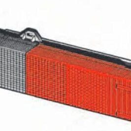 FANALE POSTERIORE SX ROSSO/FUME' PER FIAT CINQUECENTO 09/1992-